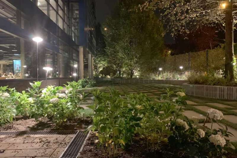 Impianto luci led giardino esterno Ristorante Eurotaverna Desio 4 Impianto-luci-led-giardino-esterno-Ristorante-Eurotaverna-Desio